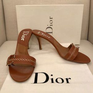 Christian Dior Brown Mules